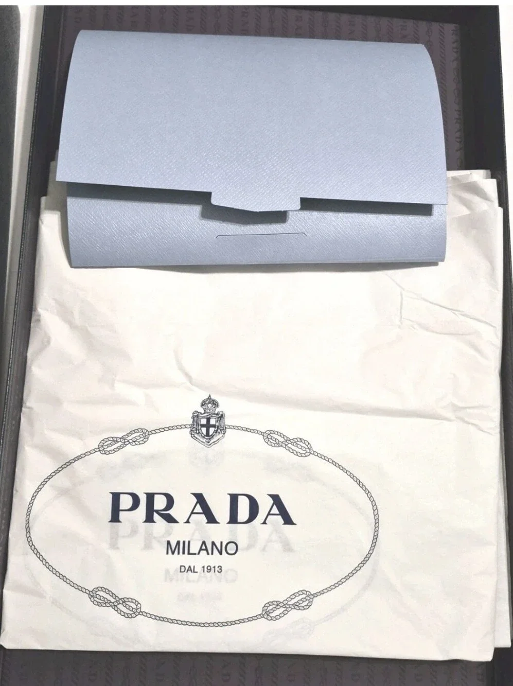 Prada Milano Empty Gift Box + Dust Bag + 3 Paper Shopping Bags + Tissue Papers..